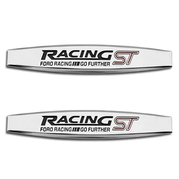 

3D Car Styling Sticker Metal ST Racing Emblem Rear Tailgate Badge for Ford Focus 2 3 ST RS Fiesta Mondeo Tuga Ecosport Fusion