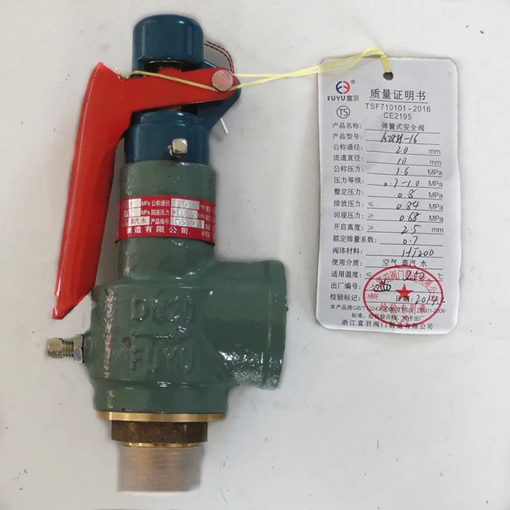

6 points a28h-16 full open safety valve boiler steam accessories exhaust pressure reducing valve relief valve 0.8mp