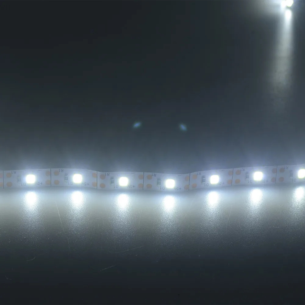 5V 2835 60SMD/100 см белый/теплый белый/синий Светодиодные ленты светильник бар ТВ