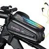 Sac de vélo étanche à la pluie support pour téléphone portable avant de vélo avec écran tactile ► Photo 1/6