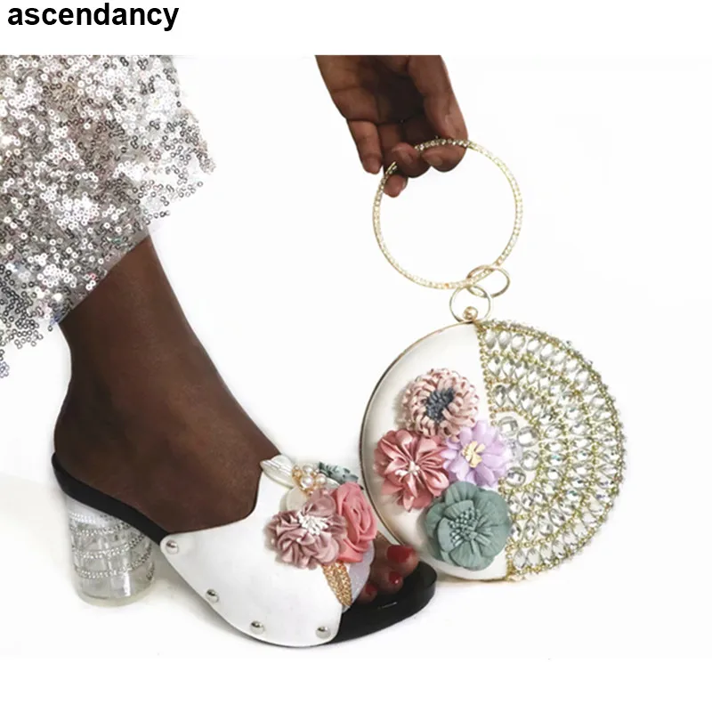 

Latest Design Hot Selling African Beautiful Designer Shoes and Bag Set To Match Italian Shoe and Bag Set for Party In Women