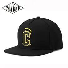 PANGKB Brand CANGEL CAP black yellow C basketball hip hop snapback hat for men women adult outdoor casual sun baseball cap