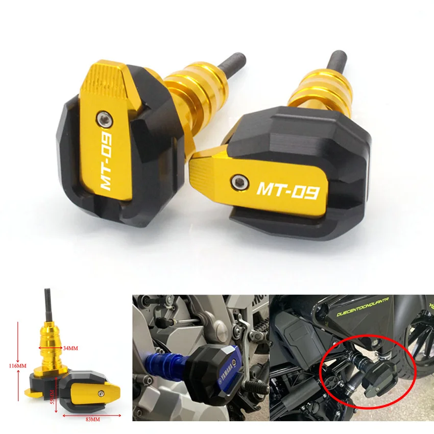 

For Yamaha MT-09 General purpose years Motorcycle CNC Falling Protection Frame Slider Fairing Guard Anti Crash Pad Protector