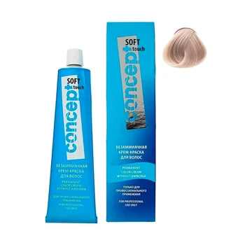 

Cream hair color Concept, Soft Touch 9.6, 60 ml, light pale lilac