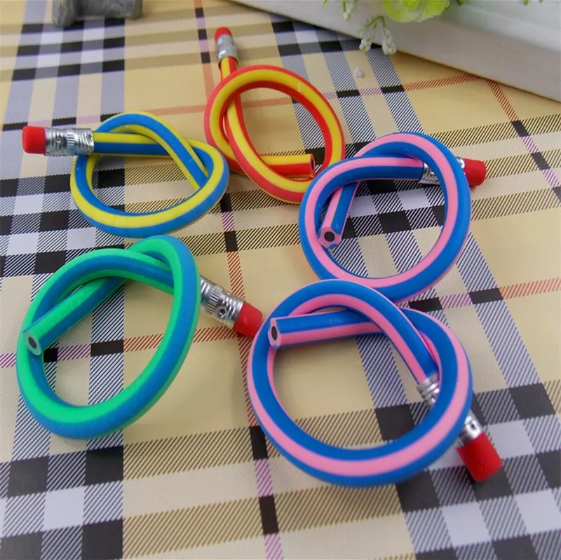 1 pc pencil Flexural деформация корейских мягкие карандаши Стандартные Карандаши милые конфеты цвет набор канцелярских принадлежностей для студентов - Цвет: 1 pc pencil