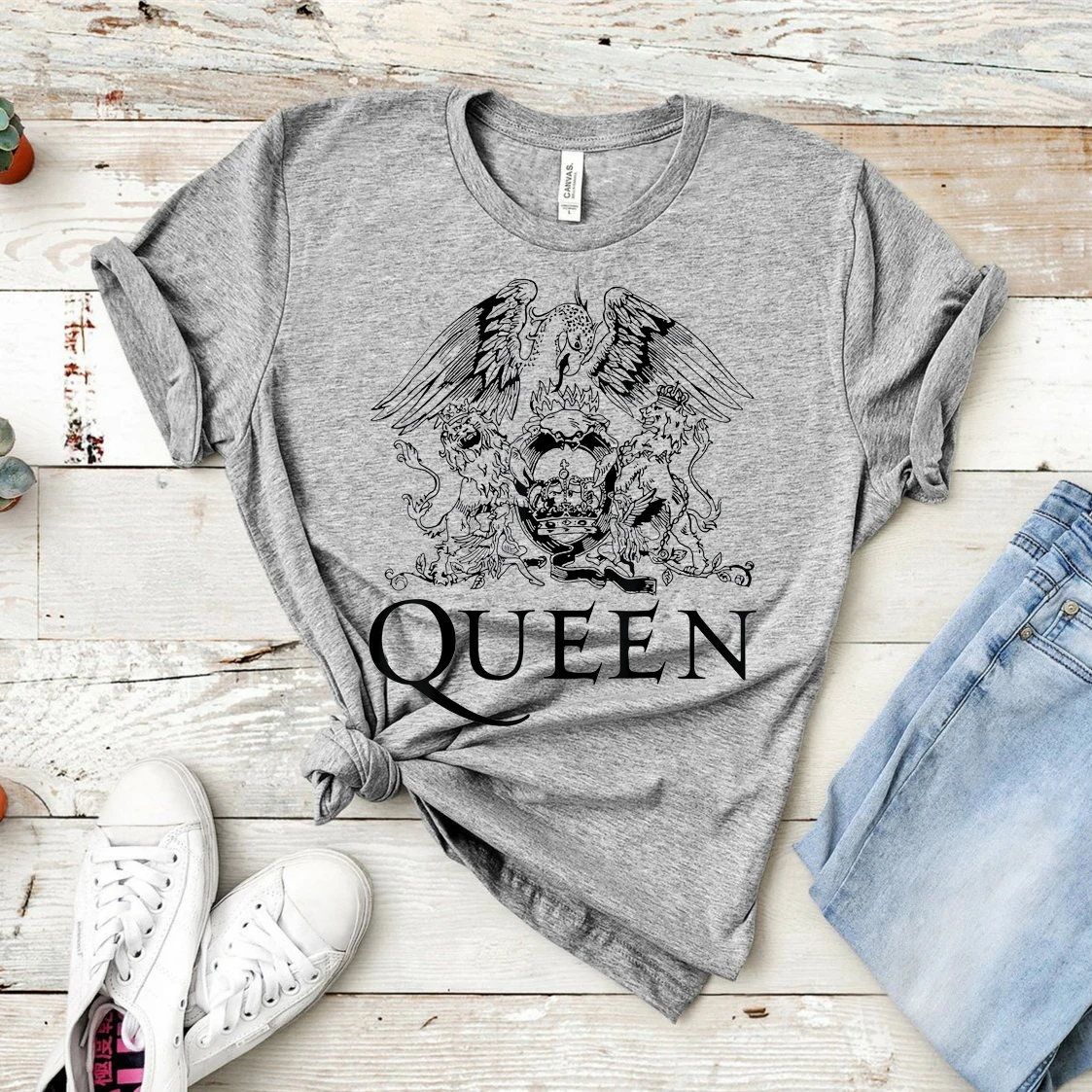 Freddie Mercury – T-shirt The Queen Rock Pour Femmes, Haut Décontracté  Inspiré Du Groupe, Tumblr, 2020 - T-shirts - AliExpress