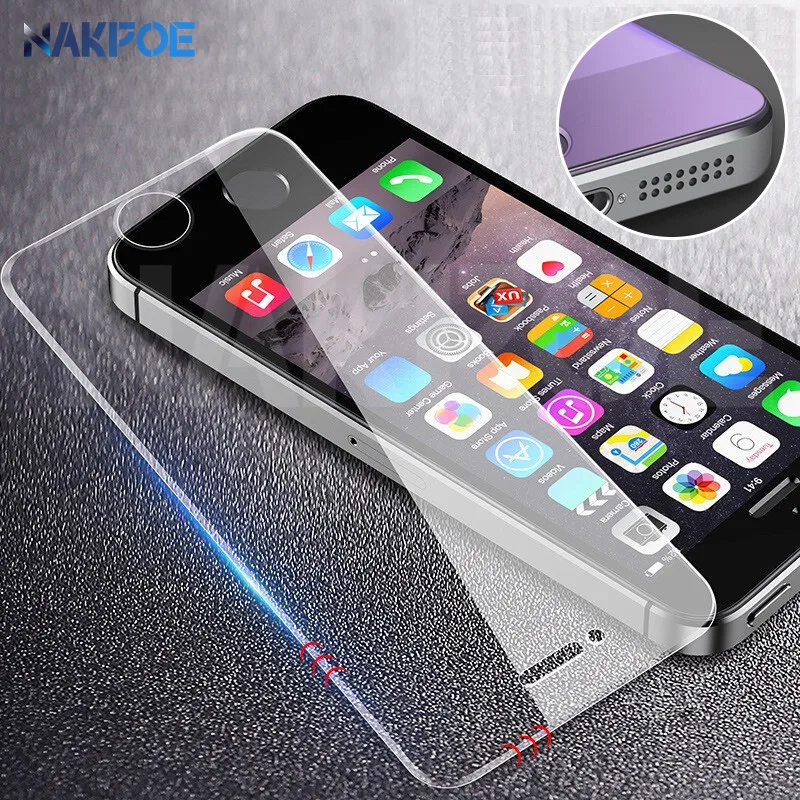 

9D Protective Glass on the For iPhone 5S 5 5C SE Tempered Screen Protector Safety Glass For Apple iPhone SE SE 4 Protection Film