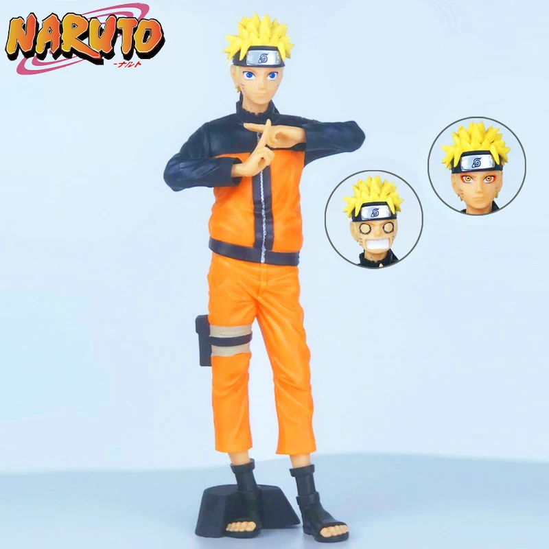 Anime Naruto Shippuden Uzumaki Narutos 28cm Action Figures Face Change Animes Figurines Model Toys Birthday Gift Ornaments | Игрушки и