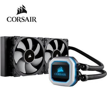 

Corsair Hydro Series H100i PRO RGB AIO Liquid CPU Cooler 240mm Radiator Dual 120mm ML Series PWM Fans AMD AM4 compatible