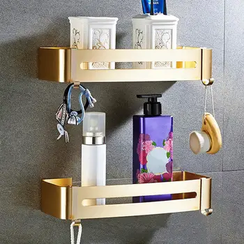 

Bathroom Shelves Storage Box Shower Storage Rack Shampoo Rack Toilet Free Punch Corner Rack Punching And Nail-free Dual-use