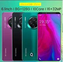 2021 Nieuwe Smartphone Lage Prijs Mate33Pro Android Smartphone 8 + 128G Ram 6.1 Inch Groot Scherm