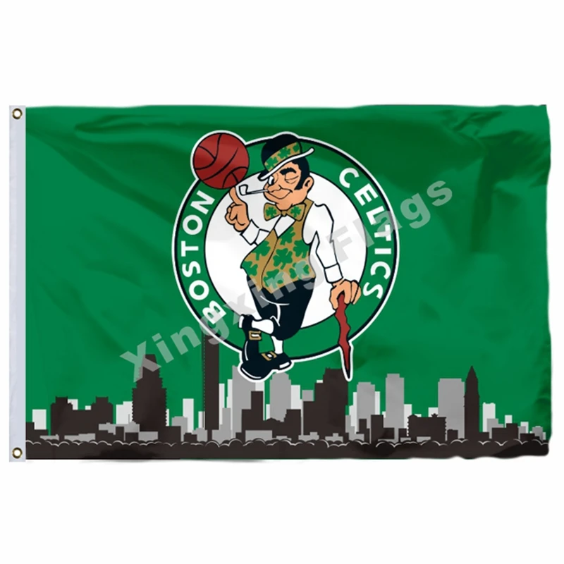 Boston Celtics Национальный флаг 3ft X 5ft полиэстер Boston Celtics баннер Летающий Размер № 4 90X150 см пользовательский флаг - Цвет: I1