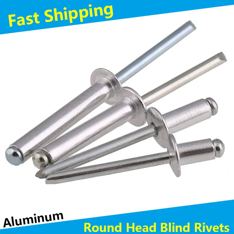 Aluminium Dome Round Head Pop Open Hollow Pull Blind Rivets Bolt Dropper Self-plugging Rivet Decoration Nail Rebite rivets and fasteners rivets and screws