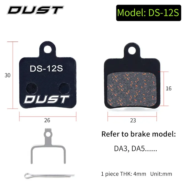 Bicycle Disc Brake Pad Bike Hydraulic Disc Brake Pads Semi-Metallic Cycling Brake Pads for BB5 BB7 DS-12S