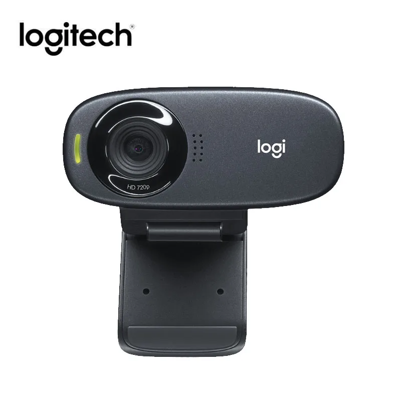 Manufacturer refurbished(Used): Logitech C310 High Definition Webcam Webcast camera Gaming camera - Цвет: Черный