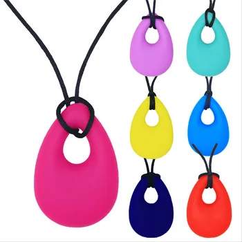 

Kids Baby Chewy Necklace Teethers Anti Autism ADHD Biting Sensory Chew Teething Toys