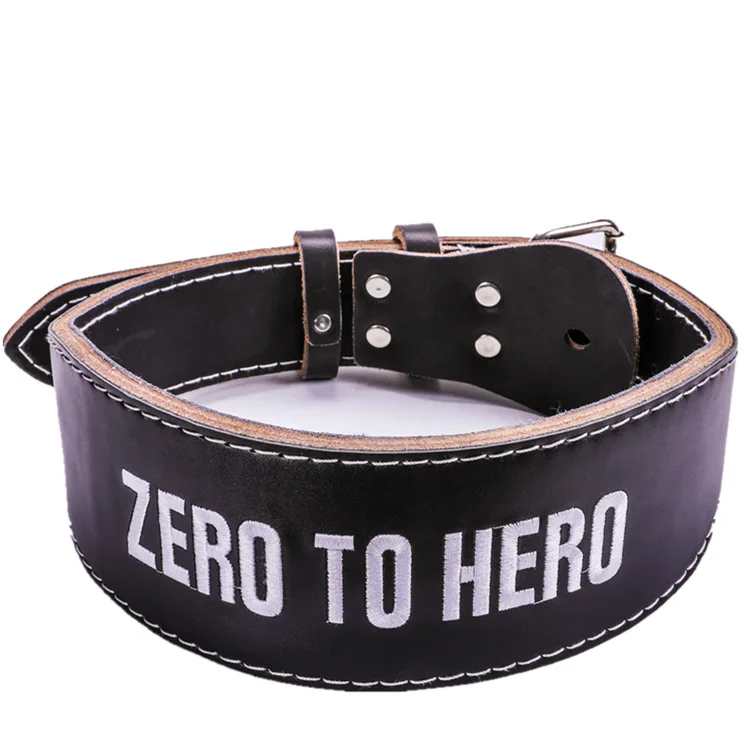 

Fitness Belt Sports Squat Weightlifting Bench Press Deadlift Cowhide Power Training Waist Supporter Embroidered Leather Belt