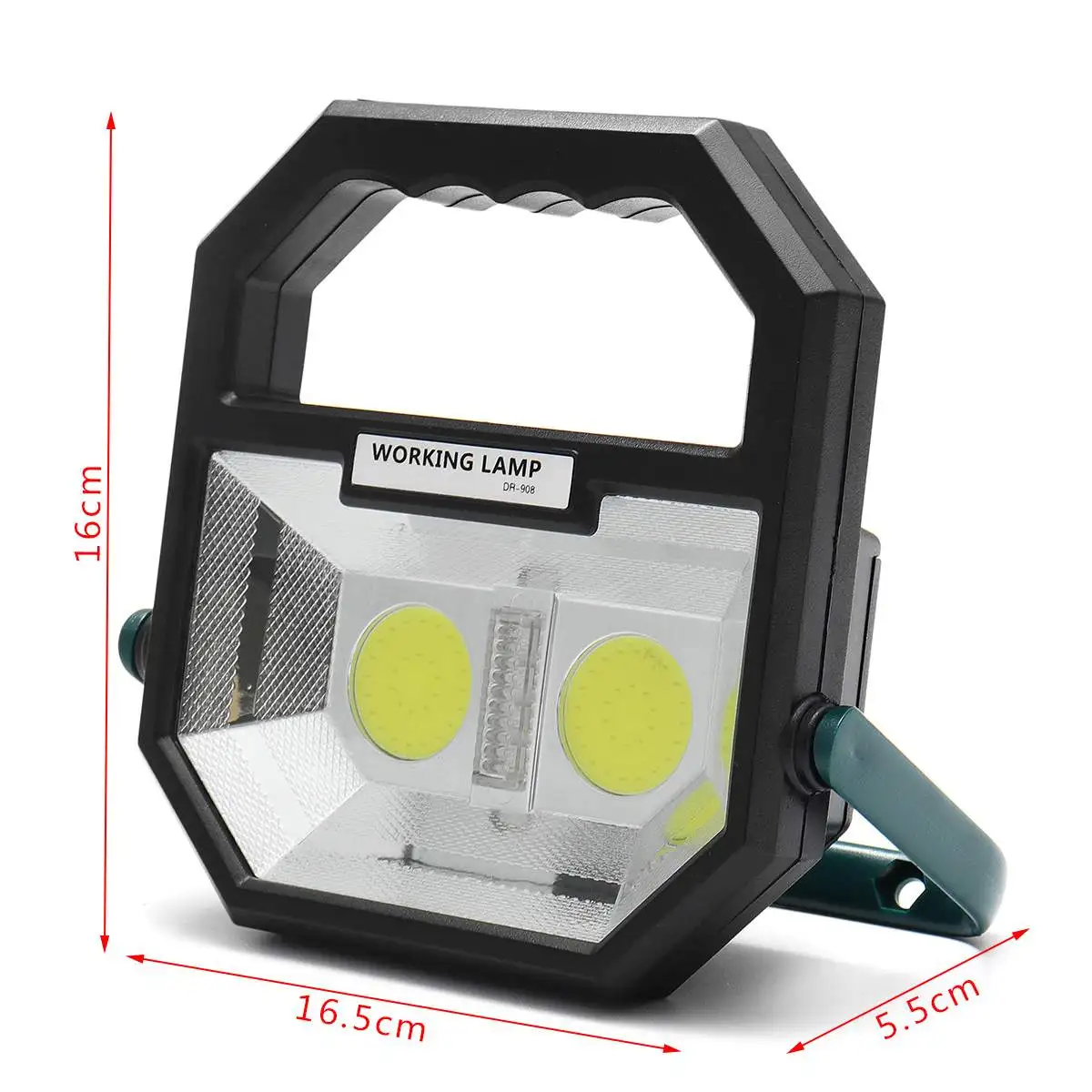 10W 800LM 2x COB LED USB Rechargeable Flood Work Light Spot Camping Outdoor Lamp LED Flashlight Work Lights Multi-angle Adjust