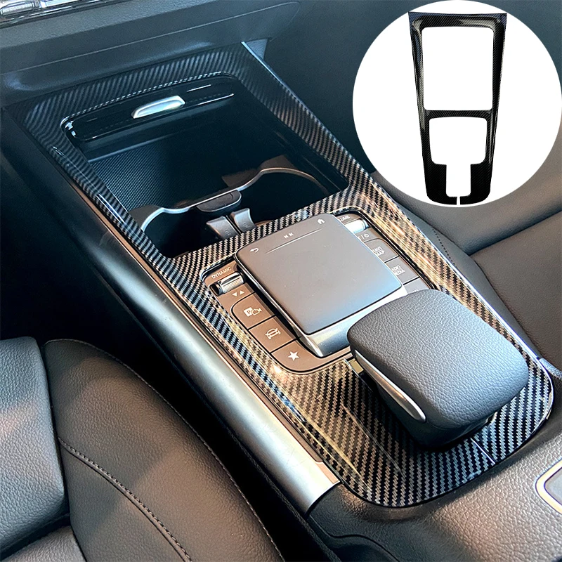 4 Housses De Panneau De Porte En Fibre De Carbone Brillant Pour Mercedes Classe C W205 / GLC (2014-2020)
