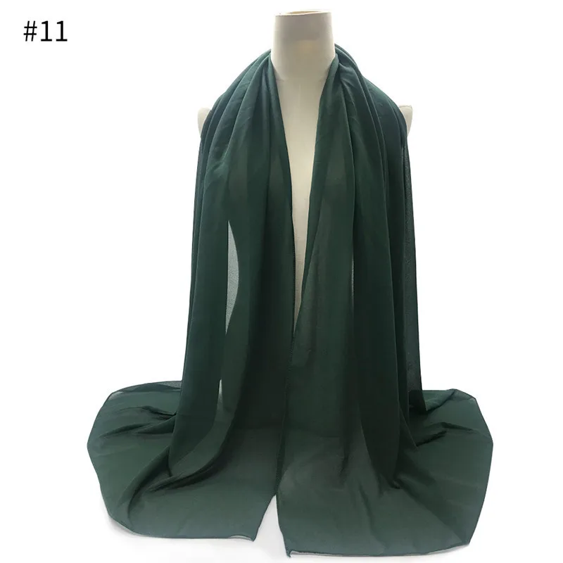 70*180cm bubble chiffon muslim headscarf for women solid color hijab scarf shawls and wraps hijab femme musulman kopftuch