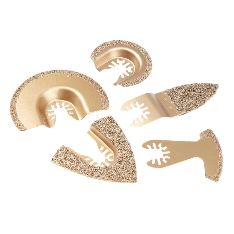 

5Pcs/Set Diamond Carbide Oscillating Multi Tool Saw Blade For Fein Bosch Multimaster Renovator Power Tools Metal Cutting
