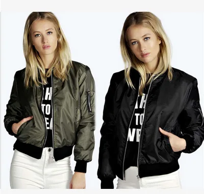 

European And American-Style Autumn And Winter New Style Solid Color Short Trendy Zip-up Outdoor Jacket