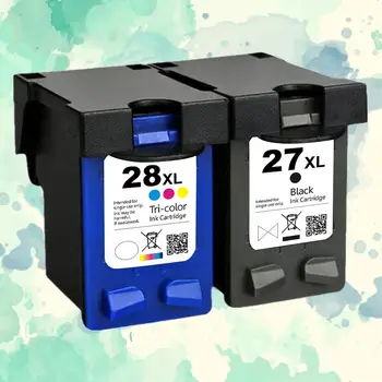 

SanSeMei 27XL 28XL Cartridge for hp 27 28 Ink Cartridge hp27 hp28 for hp Deskjet 3320 3325 3420 3535 3550 3650 3744 Printer
