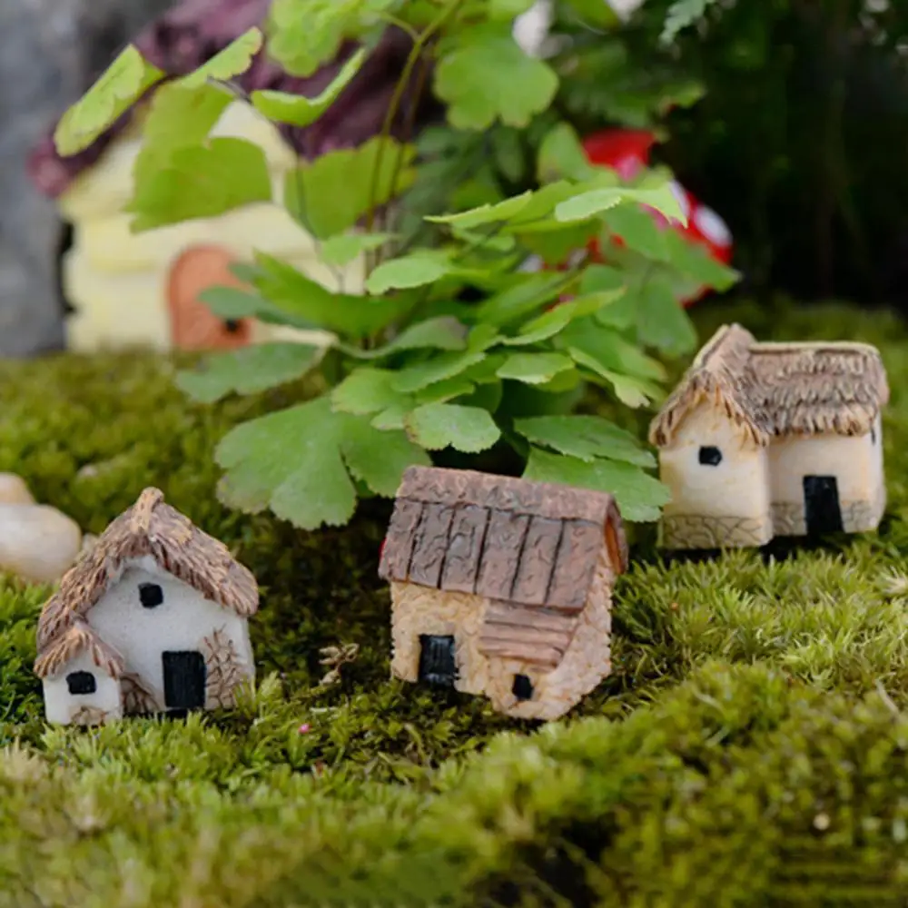 zonlicht Proberen bedrijf 1/4Pcs Micro Landschap Miniatuur Dorp Stenen Huis Diy Tuin Ornament  Decor|Figuren & Miniaturen| - AliExpress