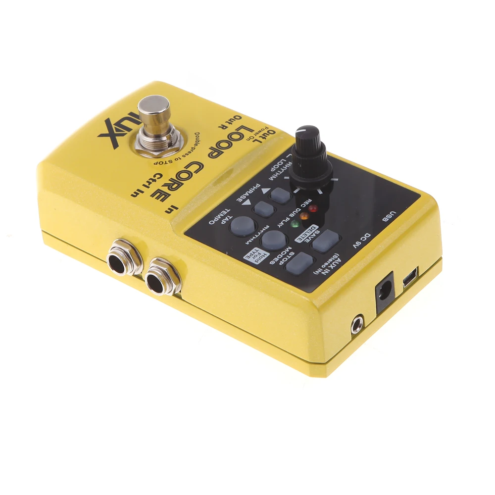 

Loop Core Guitar Electric Effect Pedal 6 Hours Recording Time Built-in Drum Patterns