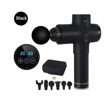 

6 Head Professional Deep Tissue Massage Gun Electric Muscle Massage Gun Therapy Fascia Massage Pistol Neck Body Massager Gun