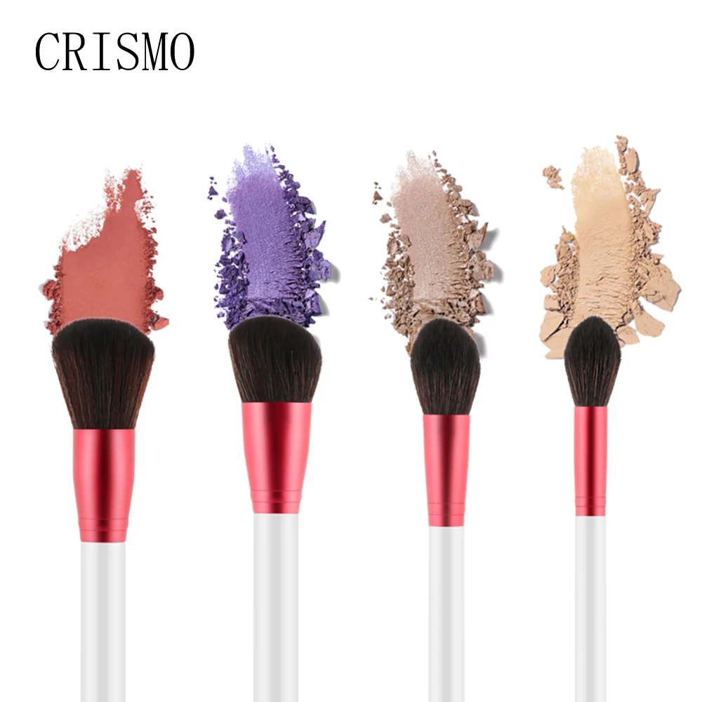 CRISMO 13 Pcs Set Makeup Brush Kit Soft Synthetic Head Brush For Powder Foundation Brush Set 4