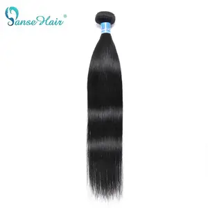 Image 1 - Panse Hair extensiones de cabello humano malayo, pelo liso personalizado de 8 30 pulgadas, no Remy, se puede teñir de Color 1B, 1 Uds. Por lote