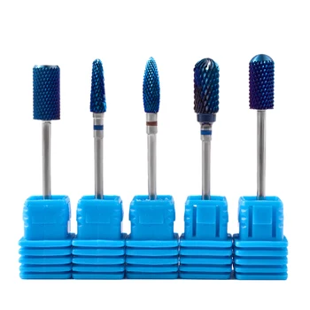 

5 Pcs Tungsten Steel Carbide Nail Drill Bits Set, Top Cuticle Clean Gel Removal Tool Kit, Nail Art Silicone Polisher Nail Grinde
