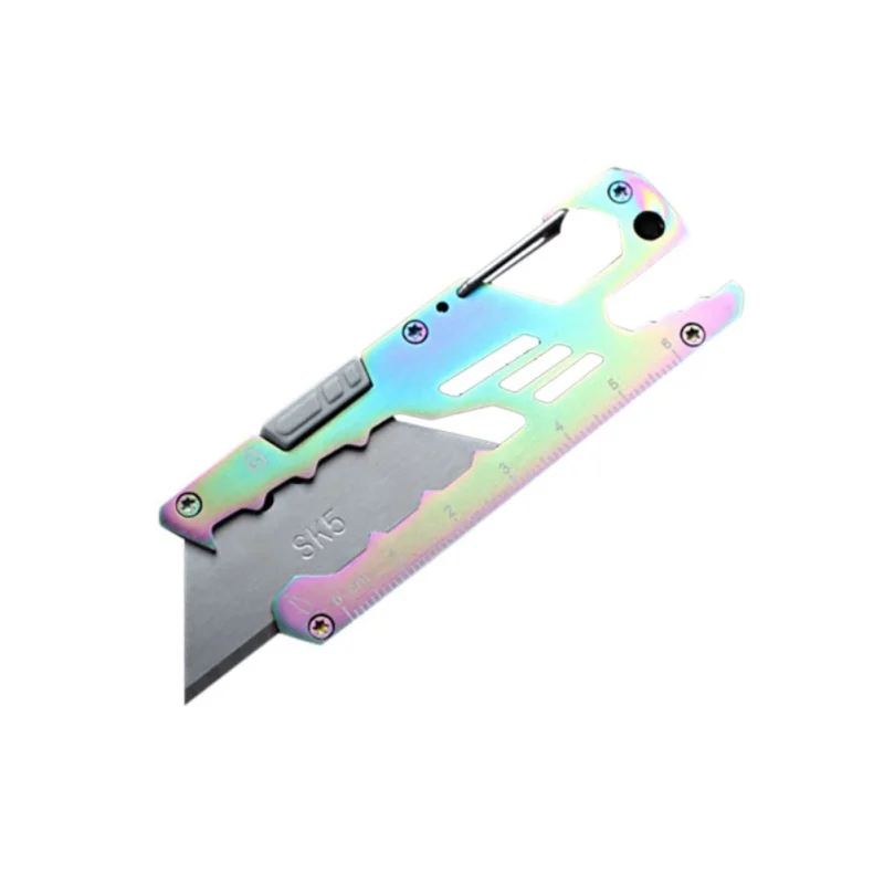 

Stainless Steel EDC Folding Utility Knife Wallpaper Knife Multi-function Paper Cutter Courier Knife Manual Knife Outdoor Peeler