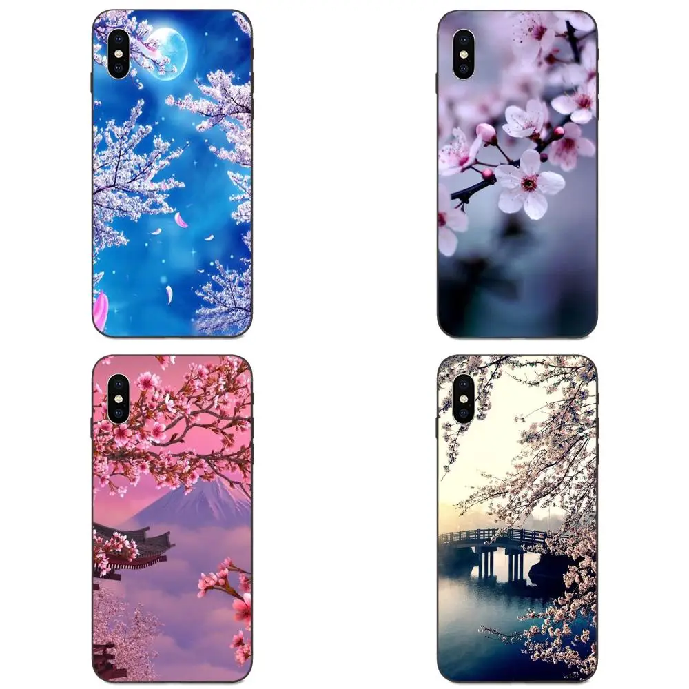Pink Sakura Flower Japan Cherry Blossoms For Xiaomi Mi Mix Max Note 2 2S 3 5X 6 6X 8 9 9T SE A1 A2 A3 CC9e Lite Play Pro F1 | Мобильные
