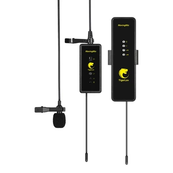 

Movingmic Wireless Lavalier Lapel Microphone Collar Clip-on Mic for iPhone Recording Microphones Smart Phone Android Youtube