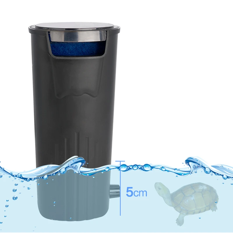 220v Aquarium Turtle Low Water Filter Pump Fish Tank Hanging Waterfall