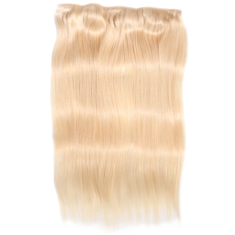 Hair Straight Clip In Human Hair Extensions #1#1B #4 #8 #613 #27 #32 Remy 5 Clips in 1 piece Human