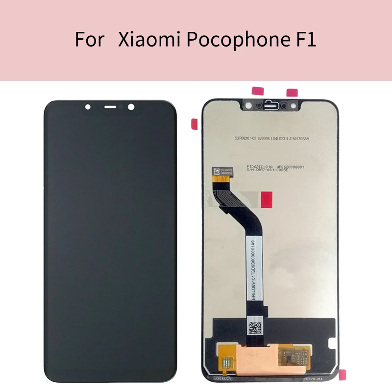 

For xiaomi mi Pocophone F1(10 point) 100% New Original For 6.18"Xiaomi poco F1 LCD Display Touch Screen Digitizer Assembly
