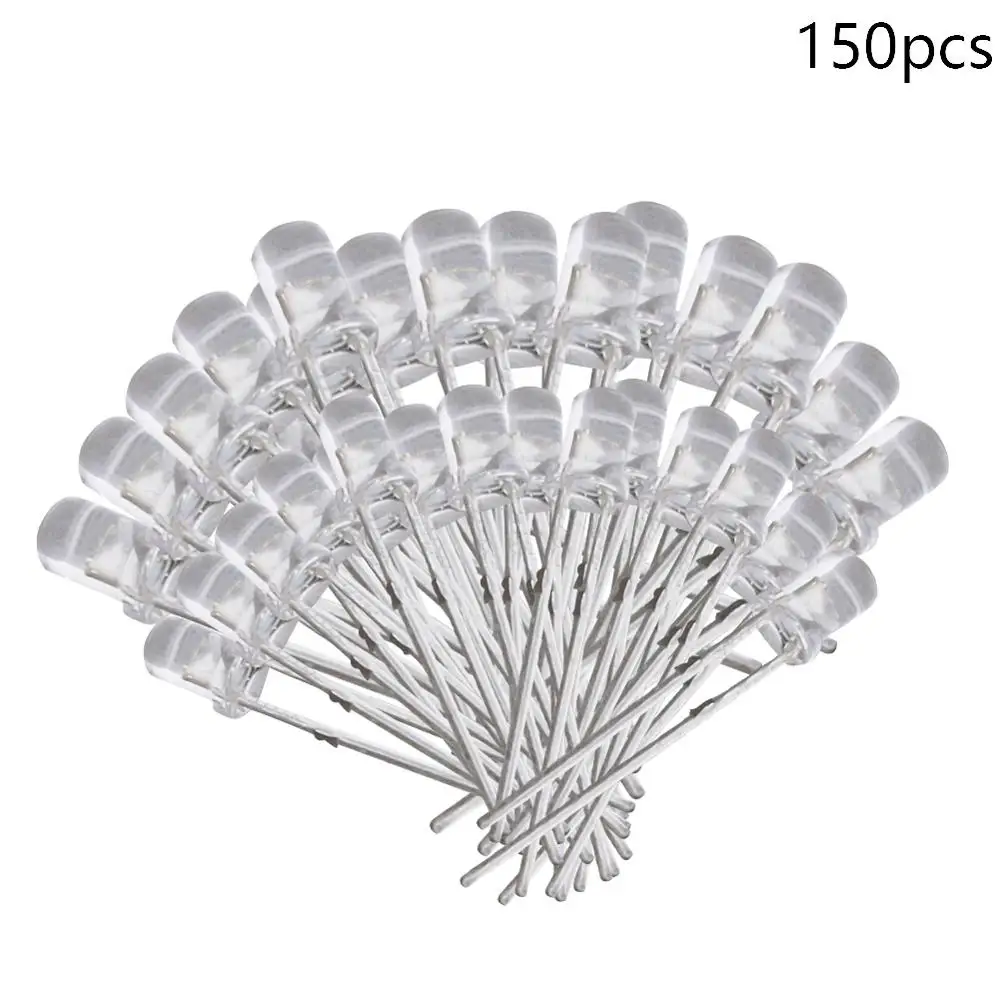 Othmro Hot 150-1000 PCS 3mm LED Diode Lights Bright Emerald Light Emitting Lighting Bulb Round Head Lamp Bead 2 Pin Led Diode - Испускаемый цвет: Emerald 150PCS