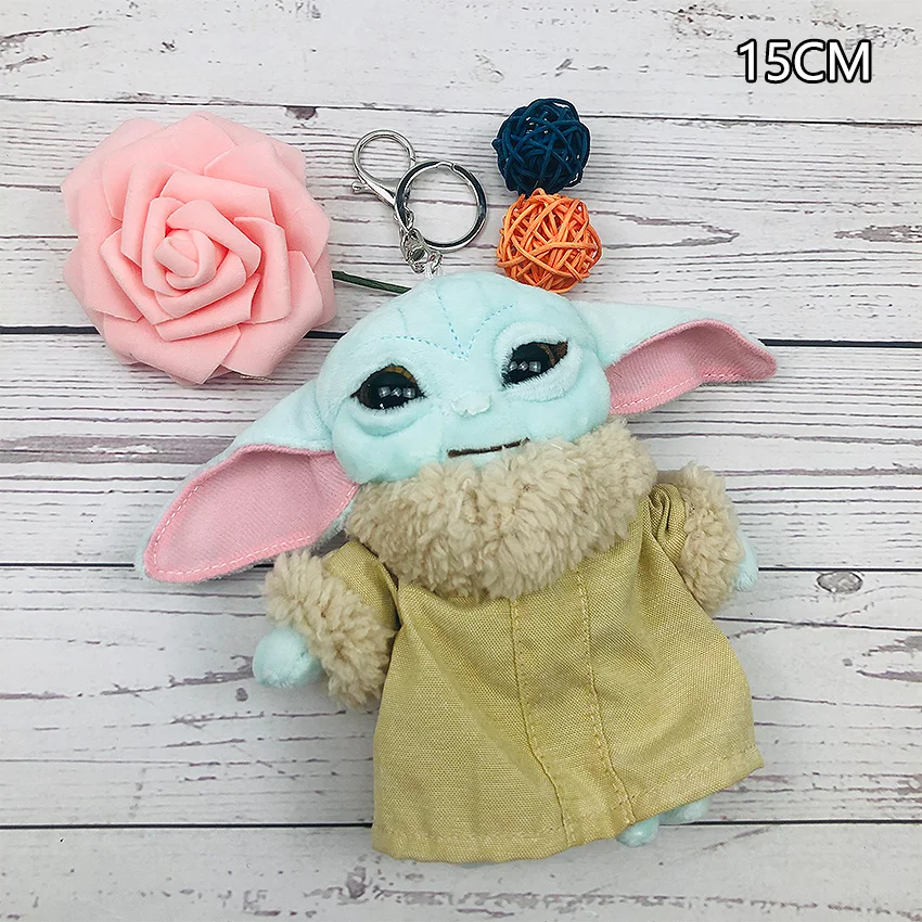New 11-34cm baby yoda plush Spot Toy Master Yoda Plush Pendants Soft Stuffed Animals Dolls Keychains birthday gift for kid child