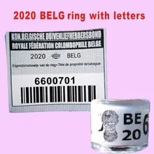 100 шт BELG кольца для голубей с буквенными картами кольцо для птиц 8 мм