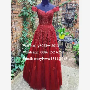 

Chic Appliques Beads Prom Dresses 2020 Off Shoulder A Line Long Formal Evening Dress Party For Women Vestido De Festa