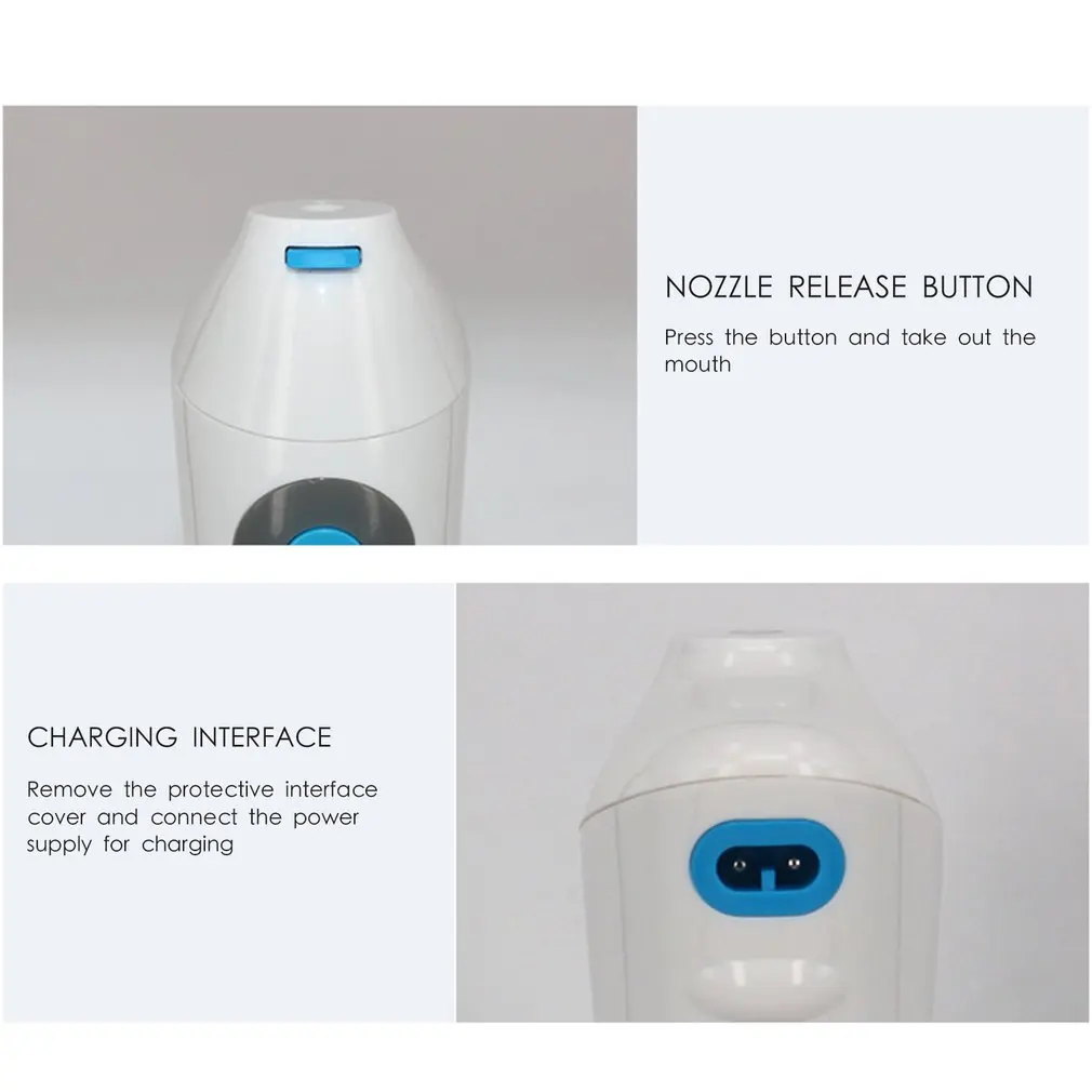 

Household Multi-Function Electric Tooth Cleaner Portable Red Teeth Water Flossing Teeth Cleaning Device