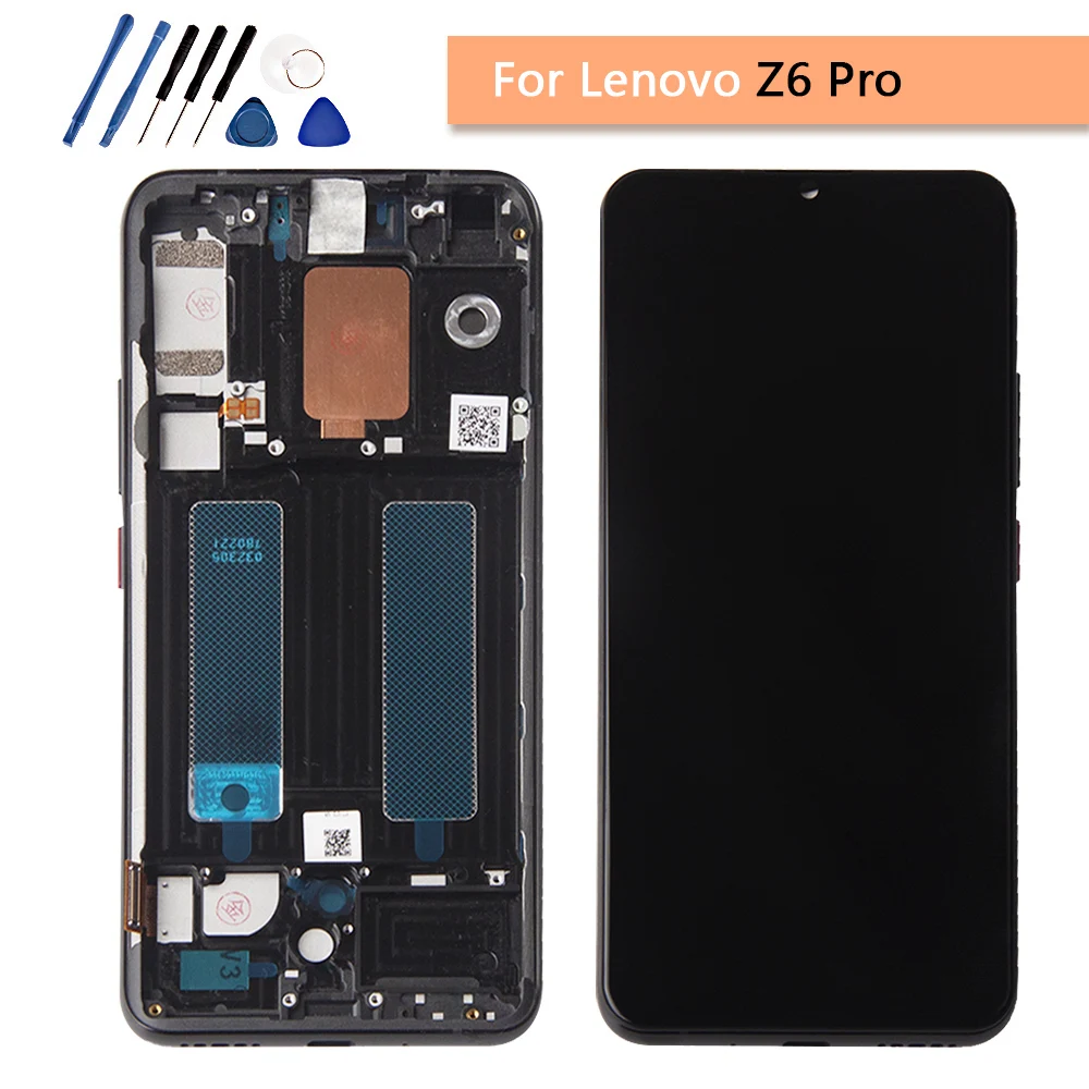 Для lenovo Z6 Pro дисплей сенсорный экран дигитайзер панель Замена для lenovo Z6 Pro ЖК без рамки экран