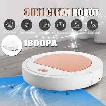 

New 3 in 1 Smart Sweeper Robot House Durable Power Floor Cleaning Robots Vacuum Cleaner 1800pa