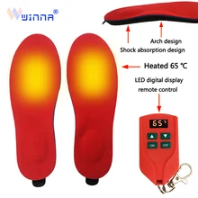 3D ортопедические стельки, стельки с электрическим подогревом с перезаряжаемой батареей, зимние уличные спортивные стельки с амортизацией, теплые стельки для ног