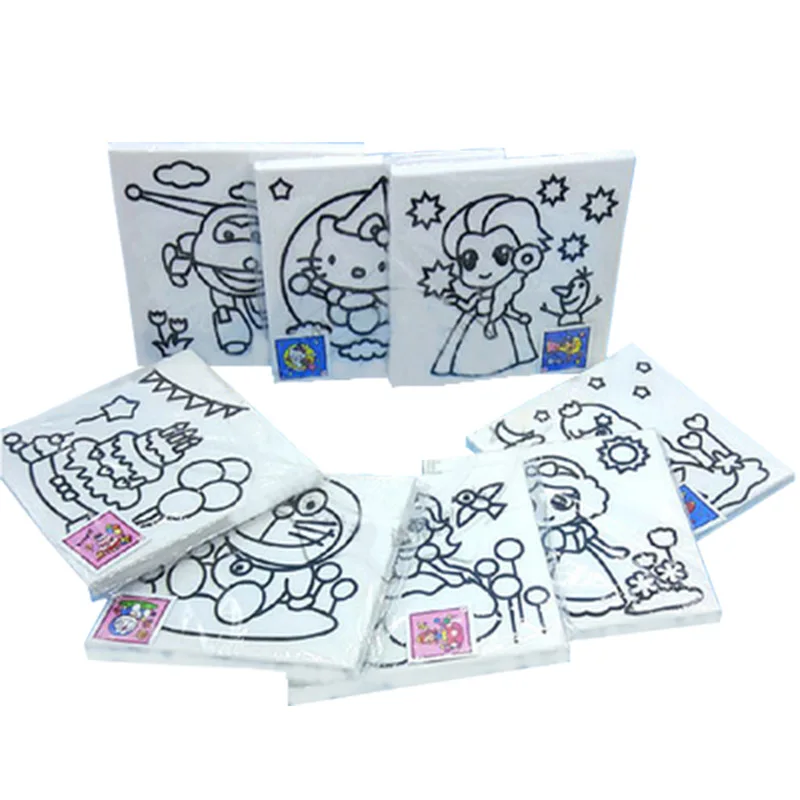 

Fun Oil Painting Snowflake ni hua Mud Pearl Clay Painting DIY Toy Ultra-Light Clay Drawing Board Eva Magic Color Board