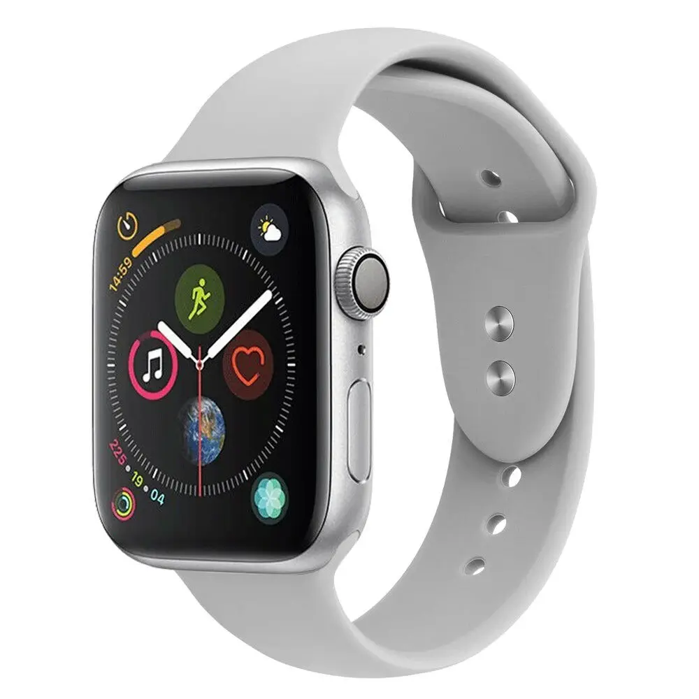 Сменный силиконовый спортивный ремешок 38 мм 44 мм для Apple Watch Series 1 2 3 4