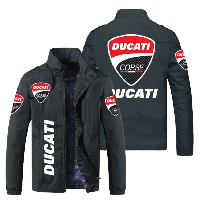 Новинка 2021 модные мужские куртки пальто Ducati куртка с принтом логотипа машины